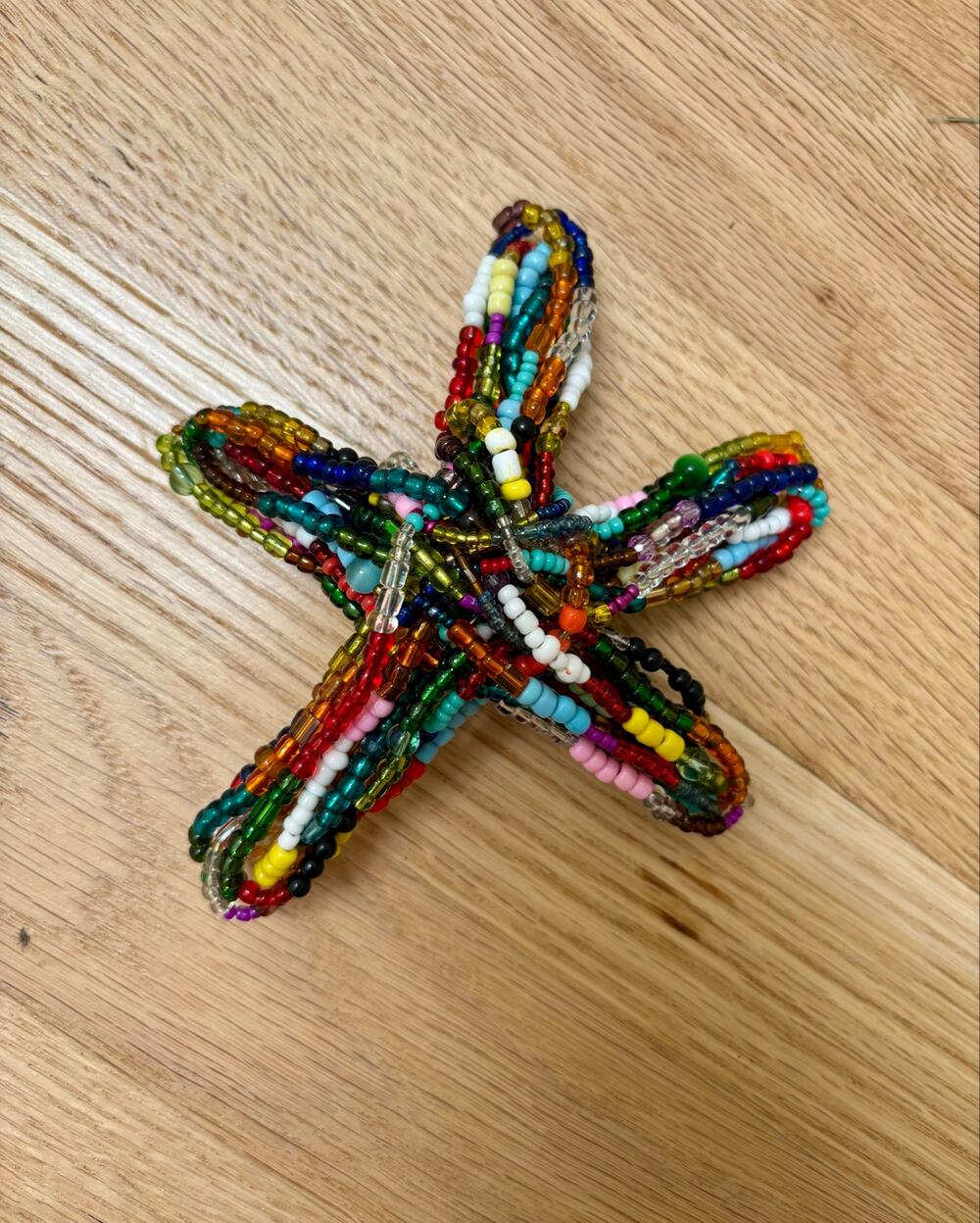Rego starfish beaded barrette hair clip